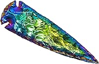 Vista 27 de Amazing Gemstone Punta de flecha de cuarzo Aura de Titanio, cristal y piedra curativa, cabeza de flecha de roca pedernal – 2 a 3 puntas de flecha