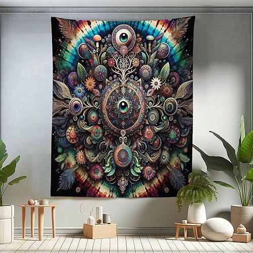 Miniatura 122 de Ambesonne Tapiz hawaiano, Costa Na Pali en la isla de Kauai en Hawái, día soleado, horizonte de montaña, colgante de pared para dormitorio, sala