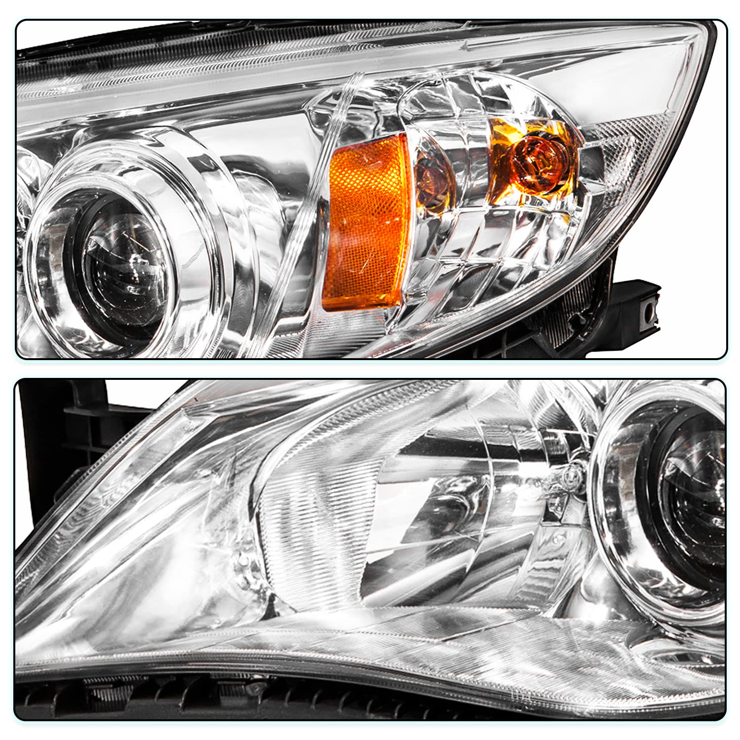 Amazon | TUSDAR ハロゲンヘッドライトアセンブリ 交換用 2008-2011