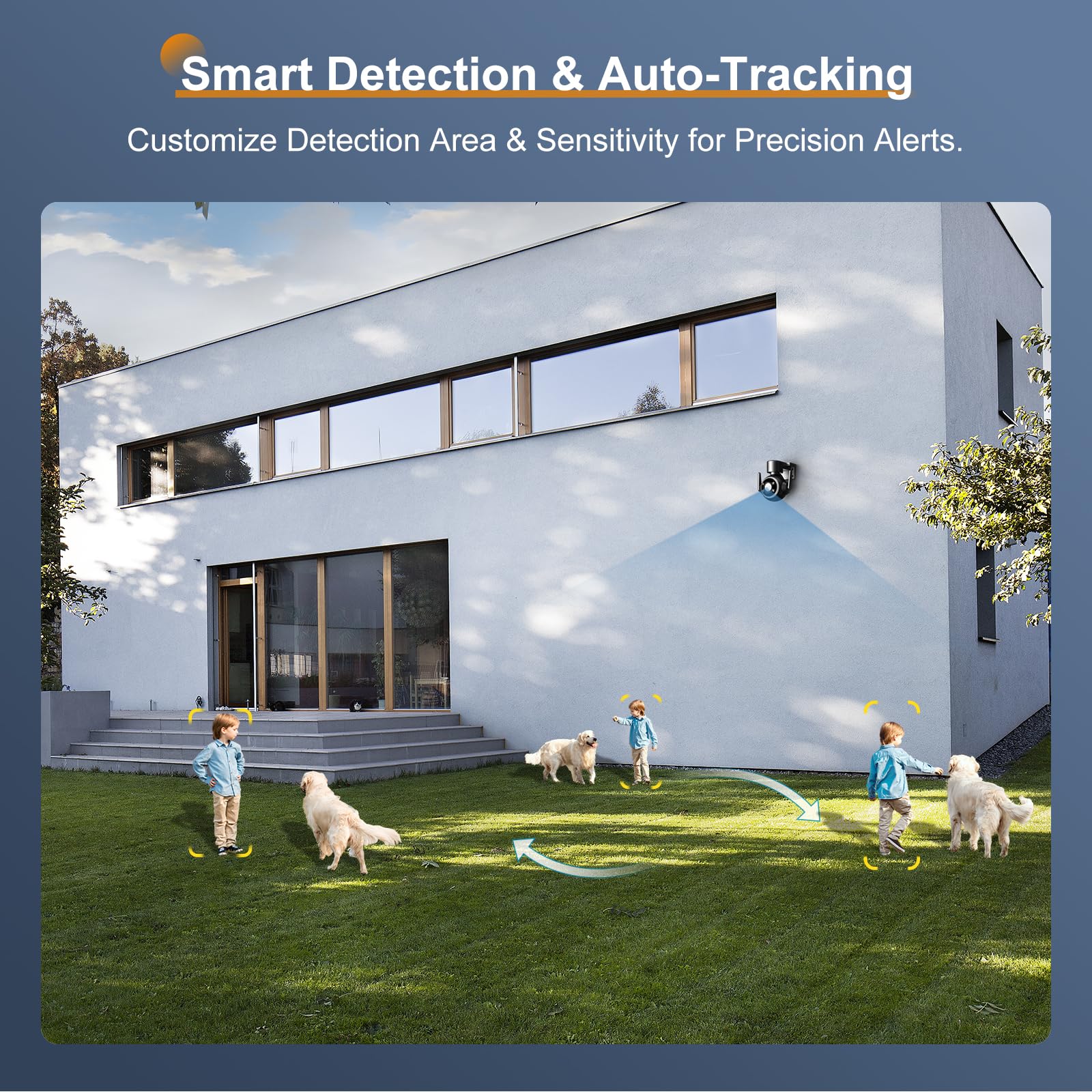 Amazon.co.jp: Ctronics 防犯カメラ 屋外 4台セット WiFi 2K 3MP 自動