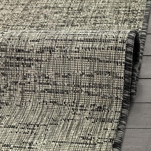 Miniatura 8 de Antep Rugs Patio - Alfombra abstracta moderna para interiores y exteriores de 8 x 10 pies (gris, 7 pies 10 pulgadas x 10 pies)
