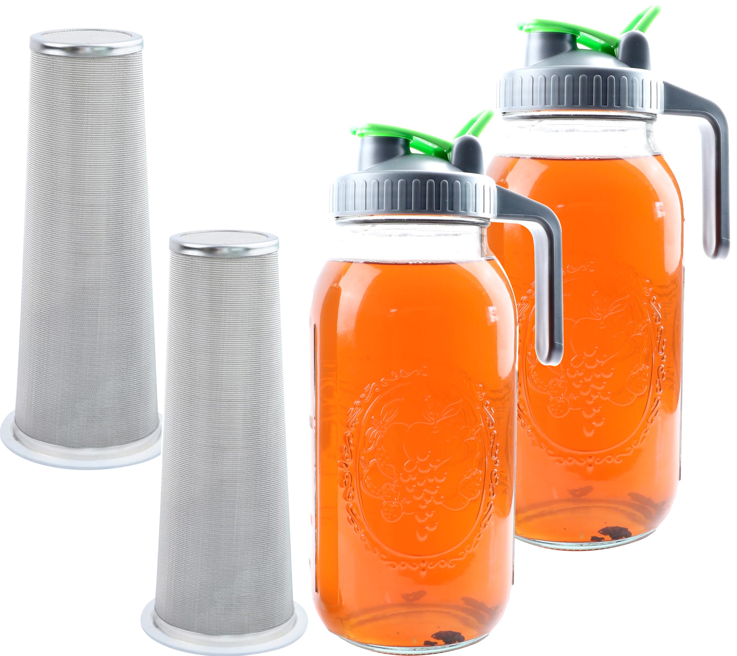 GMCOZY Mason Jar Iced Tea Pitcher