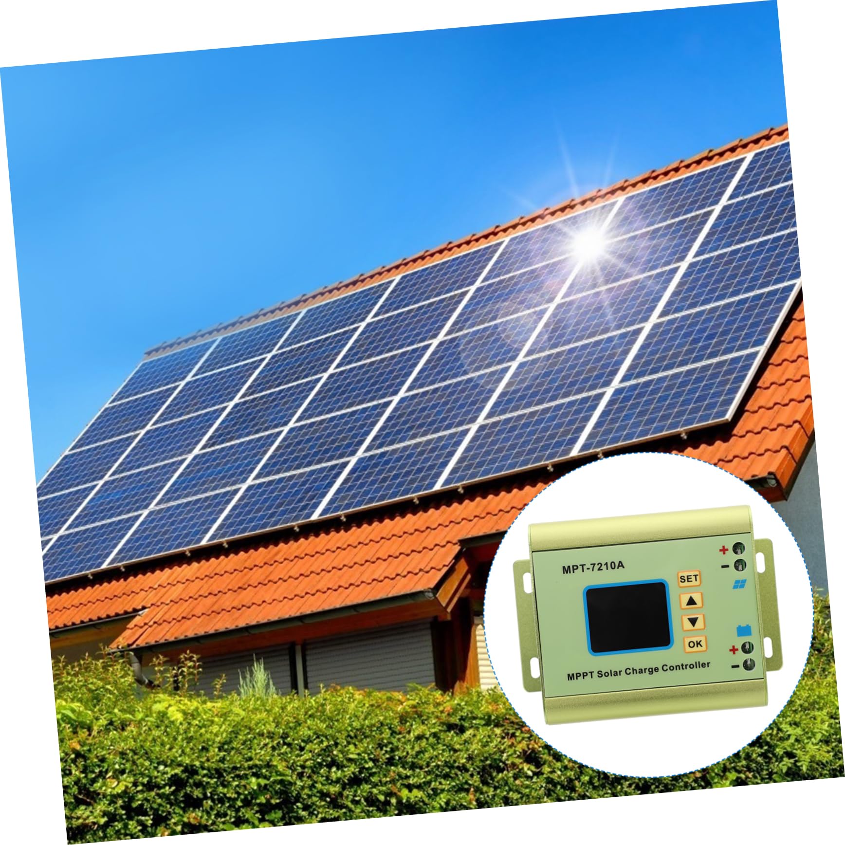 HANABASS Regolatore Di Carica Solare Display Lcd Supporto Multifunzione Guscio Design Ad Alta Velocità Potenza in Uscita Per Pannelli Solari Da Controllo Termico Avanzato