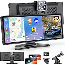 FAHREN 10.26" Wireless CarPlay &amp; Android Auto Touchscreen Car Stereo, 4K Dash Cam &amp; 2K Backup Camera, Bluetooth WiFi GPS Navigation, Voice Control, Music, Calls &ndash; Safer, Smarter Driving Upgrade