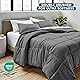 Bare Home Comforter Set - Queen Size - Ultra-Soft - Goose Down Alternative - Premium 1800 Series - All Season Warmth (Queen, Grey)