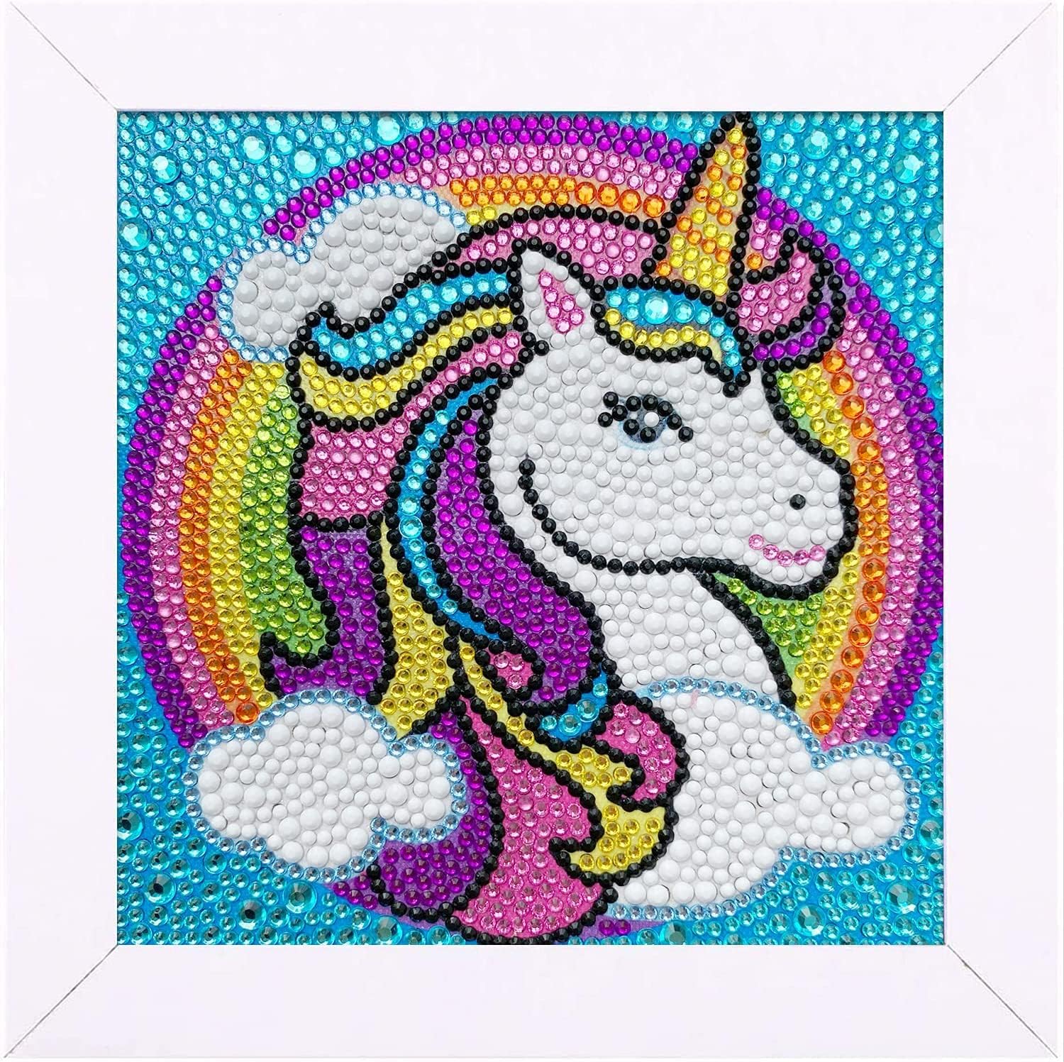 BLiSS HUES 5D Diamond Painting Kit For Kids With Wooden Frame - Cute Dinosaur Animal Art, Ages 6-12, 6.7 Inch DIY Craft - View #11