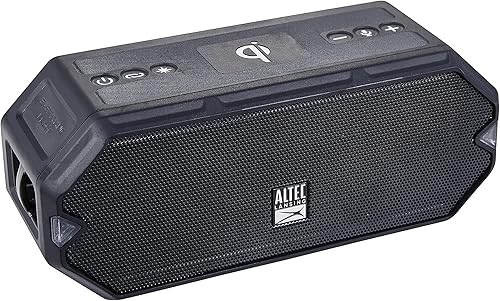 Miniatura 5 de Altec Lansing - Altavoz Bluetooth portátil inalámbrico HydraBlast, impermeable IP67 para fiestas, altavoces recargables USB C para exteriores con