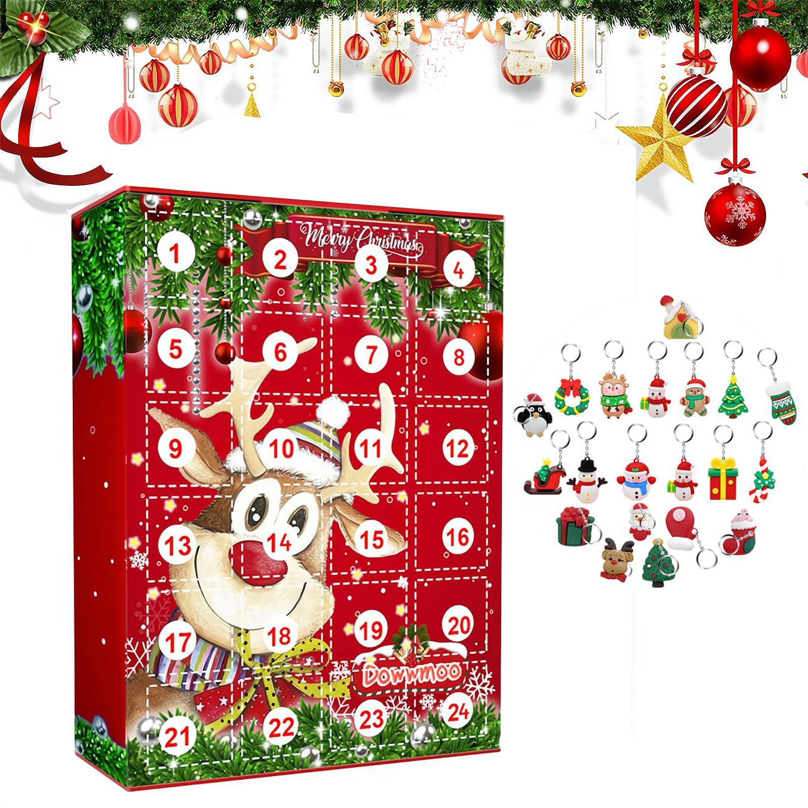  オーナメント全24種 アドベントカレンダー Amazon.co.jp: クリスマスアドベントカレンダーオーナメント24点