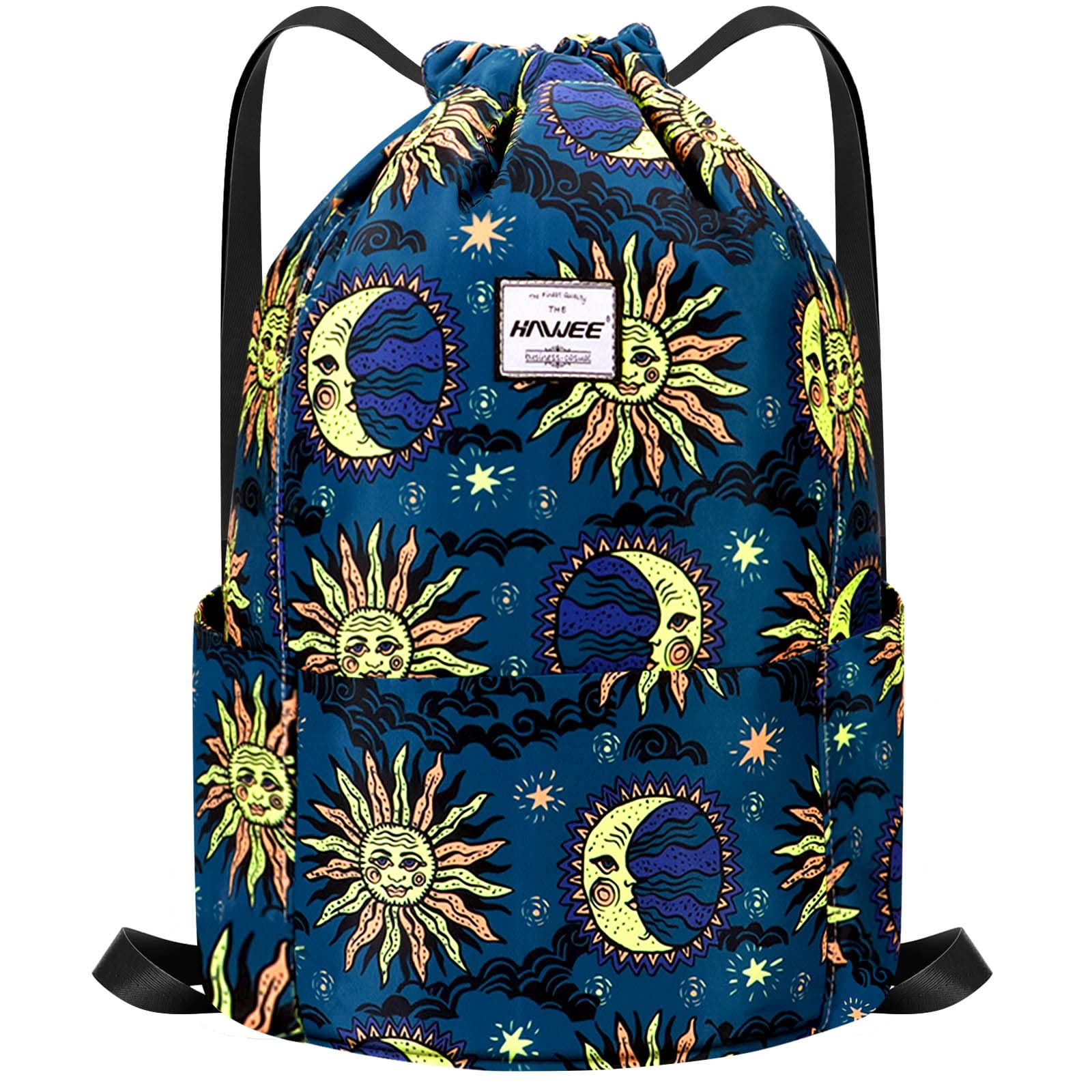 Impermeable Casual Mochila con Cordón Grande Deporte Bolso de Gimnasia Mochila de Cuerda Unisex para Mujer Hombre Vida Cotidiana Aire Libre Yoga Escuela Playa Nadar — view 23