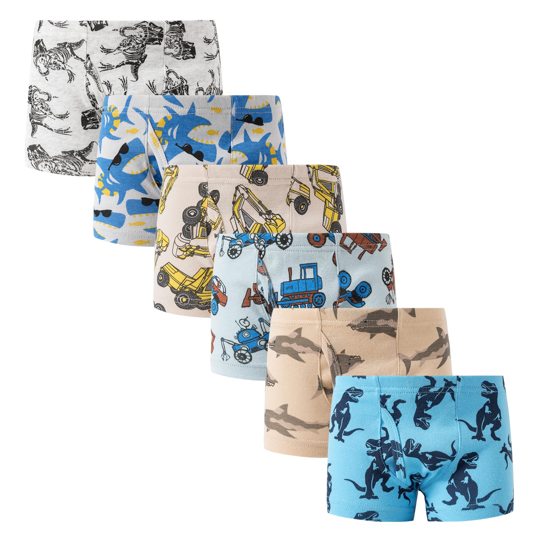 Winging Day Little Boys' Cotton Brief Soft Underwear Multipack