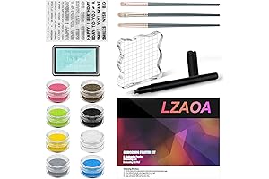 Embossing Kit for Beginners with 8 × 10 ml Embossing Powders: Create...