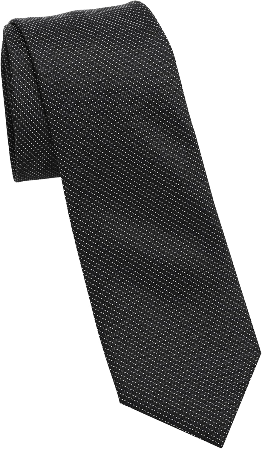 DKNY Men's Pin Dot Necktie | Slim 2.75" | Classic Micro Dot Dress Ties for Business, Weddings & Formal Occasions