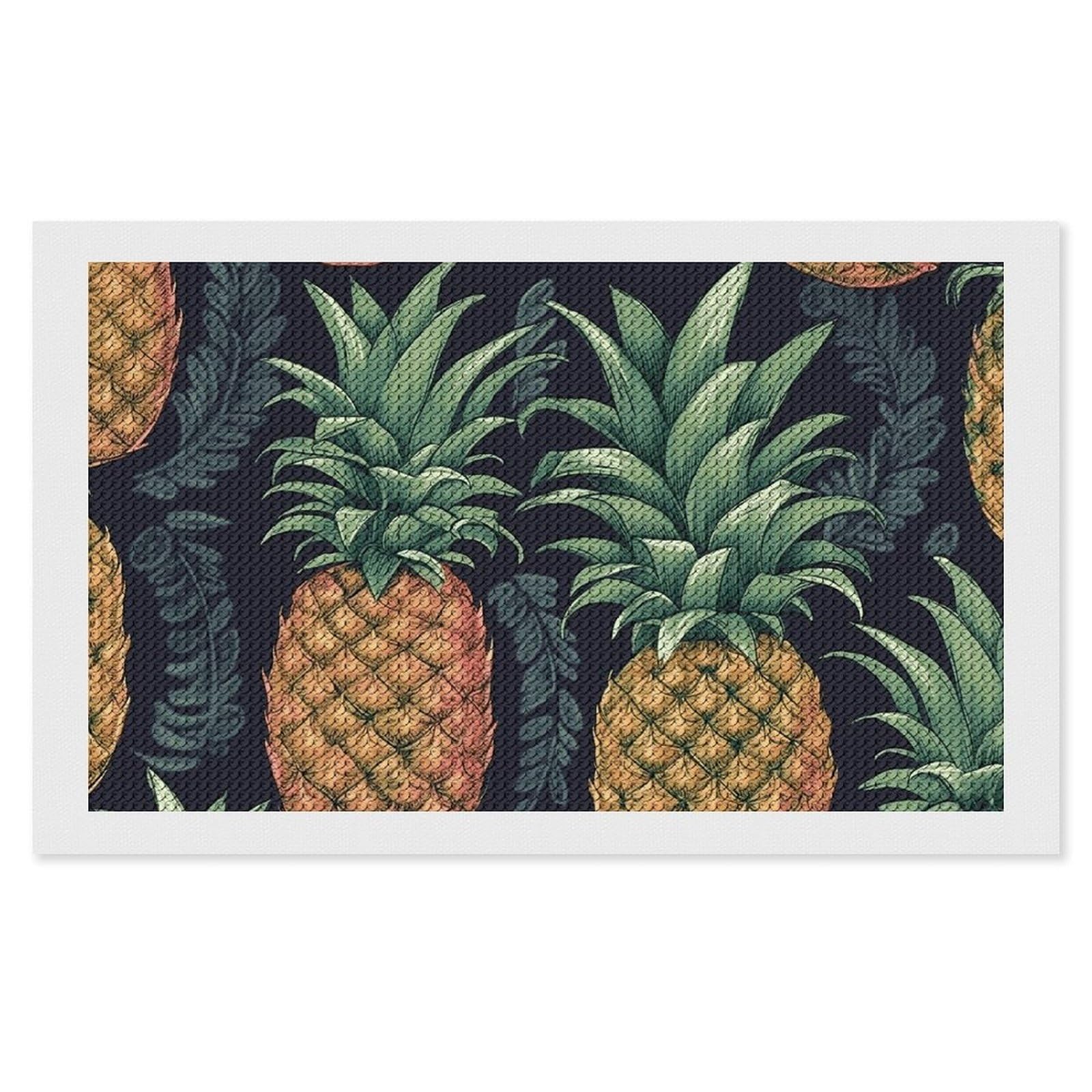 NONHAI Diamond Painting Kits for Adults - DIY Diamond Art Kits for Beginners - Full 5D Paint Drill Diamond Dots Paintings- Pineapple Diamonds Pictures Gem Art and Craft Wall Decor 12"x20"