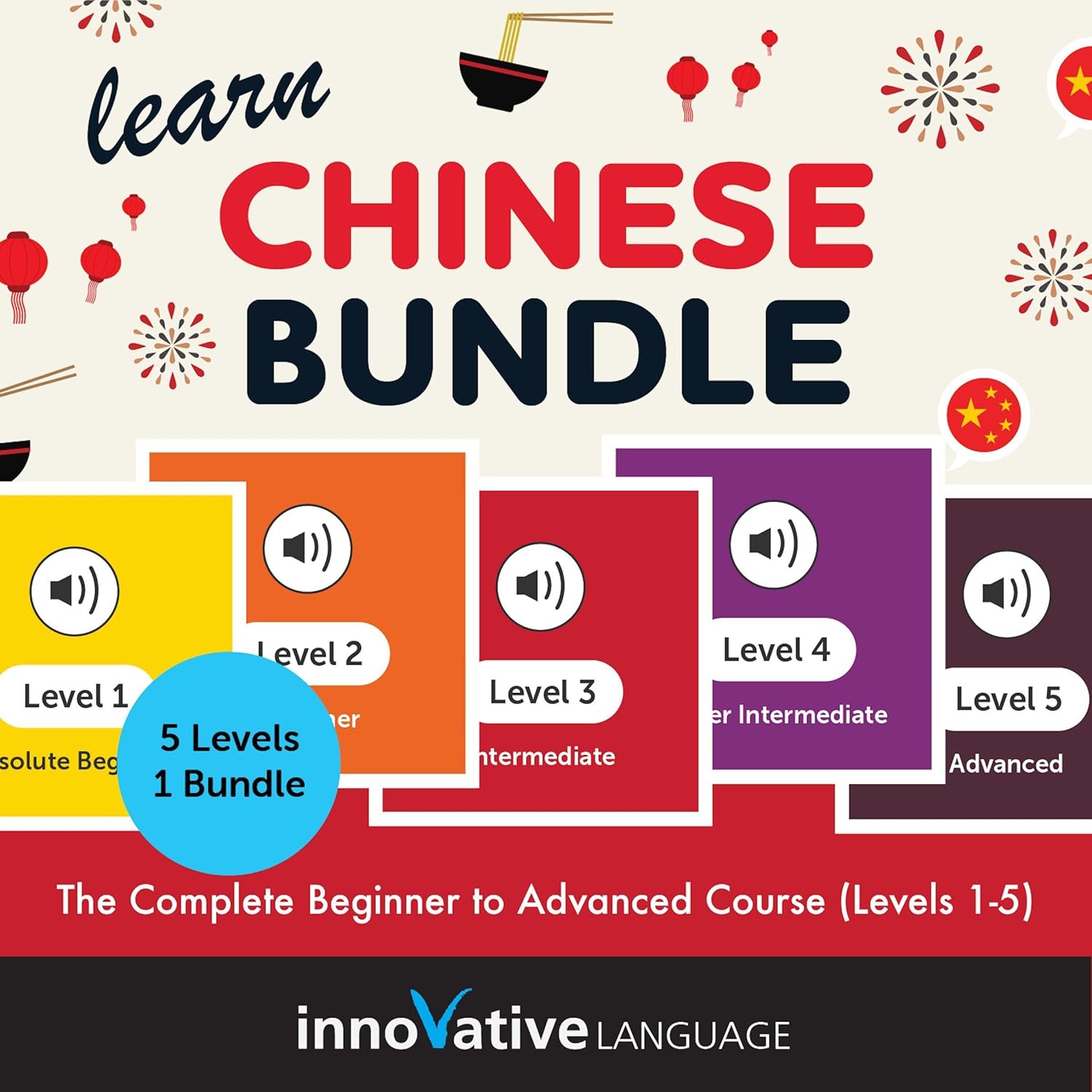 Learn Chinese Bundle: The Complete Beginner to Advanced Course (Levels 1-5)    
	                
	            

                 
                        Audible Audiobook 
                  
                        – Original recording