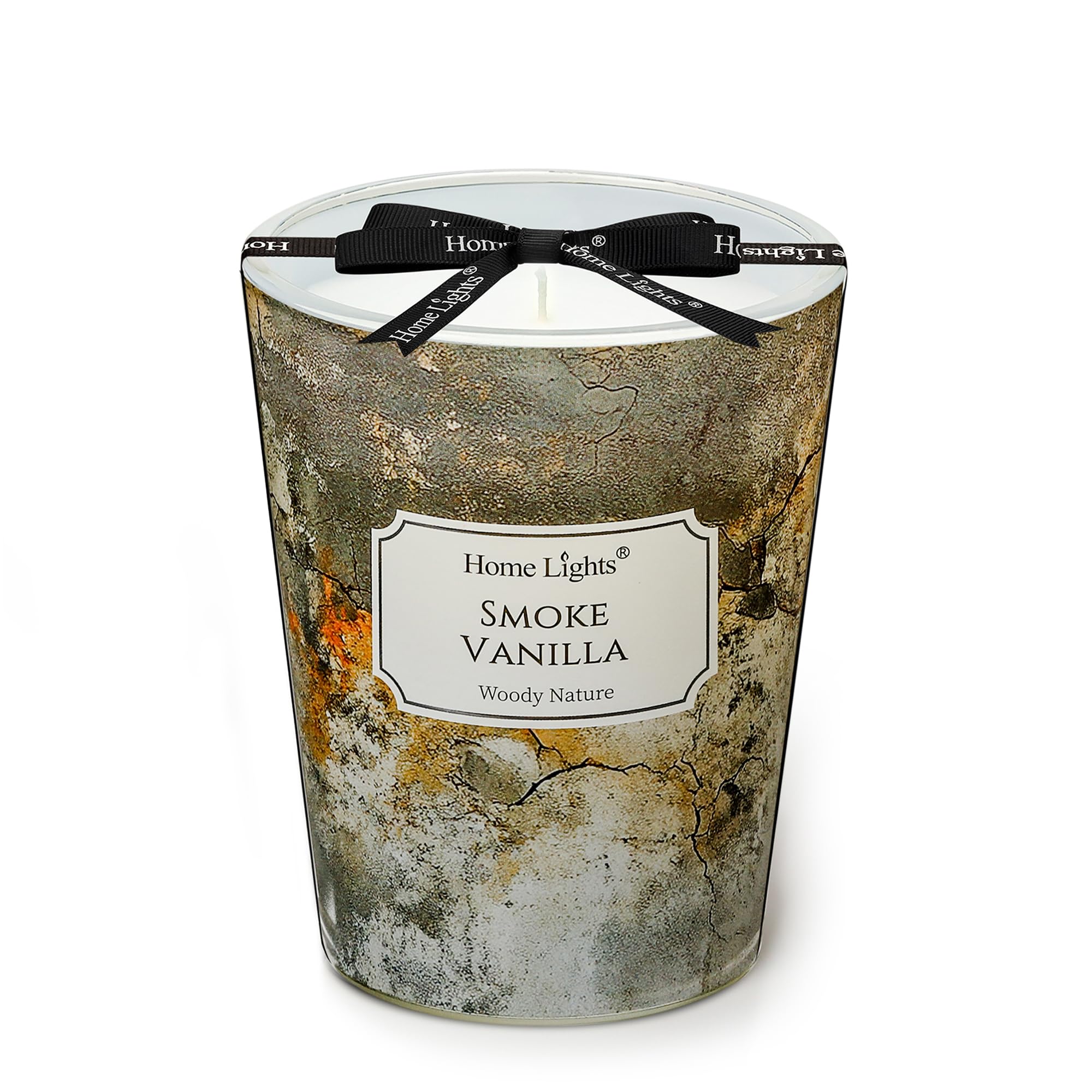 Home Lights Candle, 1-Wick Long-Lasting Scented Candles, 6.7oz Natural Soy Wax Candle for Home Scented, Industrial Chic Gifts for Women &amp; Men, Smoke Vanilla