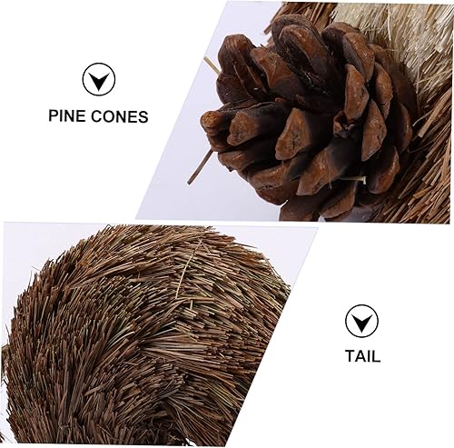 Miniatura 2 de Artibetter 3 piezas de muñeca de ardilla de escritorio, ardilla de Navidad, decoración de ardilla, estatua de ardilla, muñecas en miniatura, figura