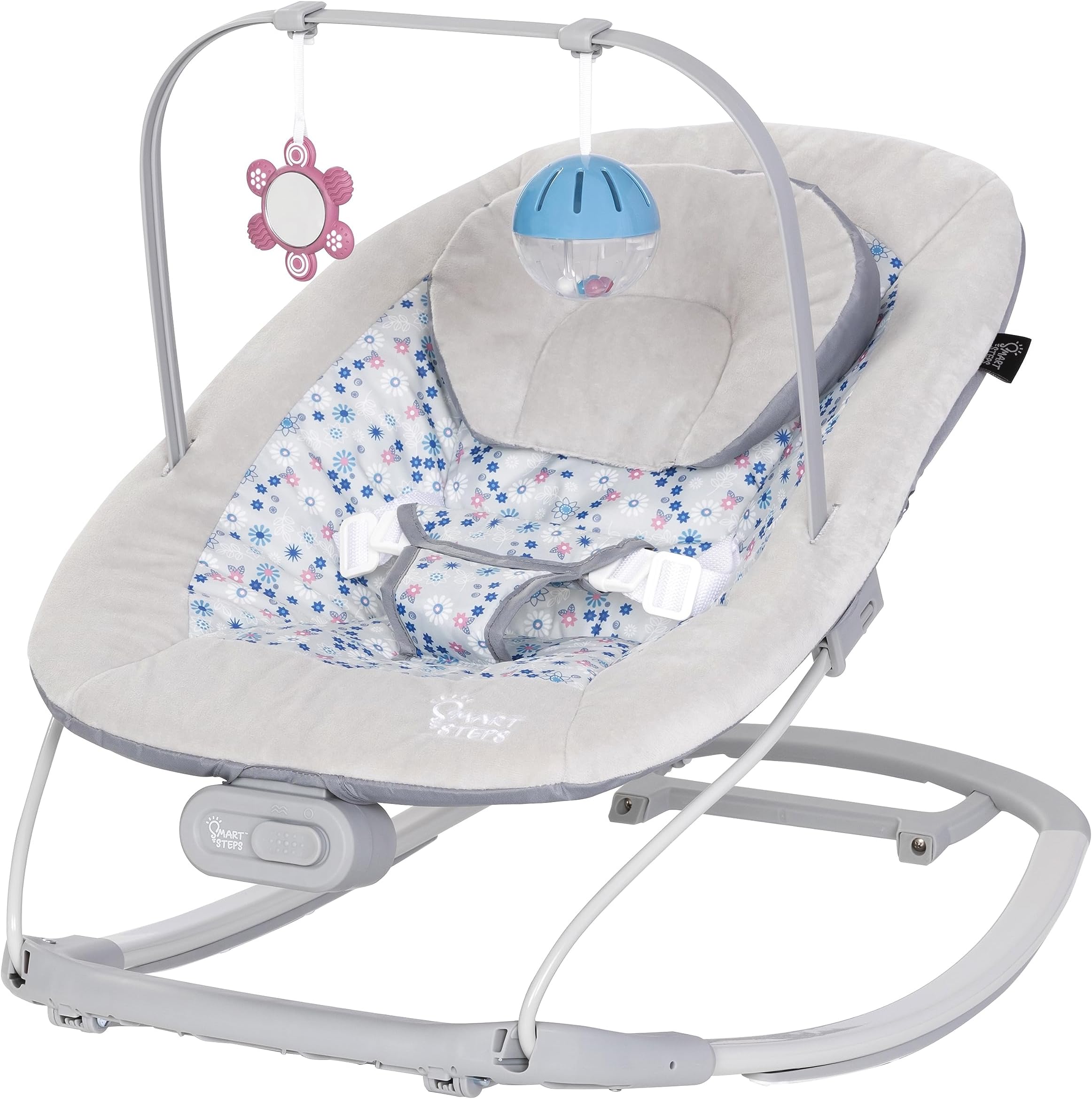 Smart Steps® My First Rocker 2 Bouncer, Daisy Pink