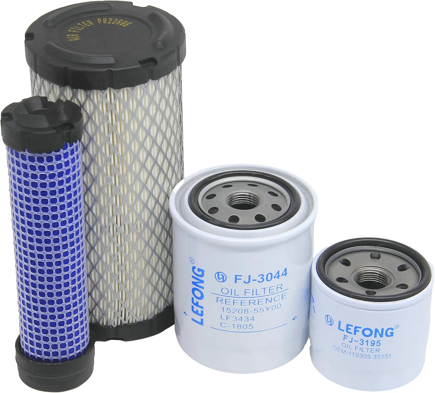 ST-1070 Filter Kit Fits Kubota BX23S BX1880 BX2360 BX2380 BX2230 Tractors Replaces Air Outer Filter K1211-82320, Air Inner, Oil HH150-32430, Fuel 12581-43012, Hydraulic HHK72-14080 (6 Pcs)