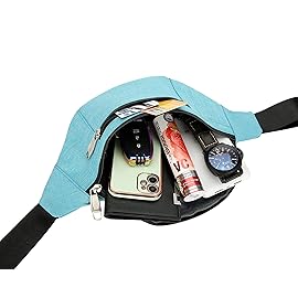 Fanny Pack for Men & Women, Fashion Waterproof Waist Packs with Adjustable Belt, Casual Bag Bum Bags for Travel Sports Running. (Mint Green)
