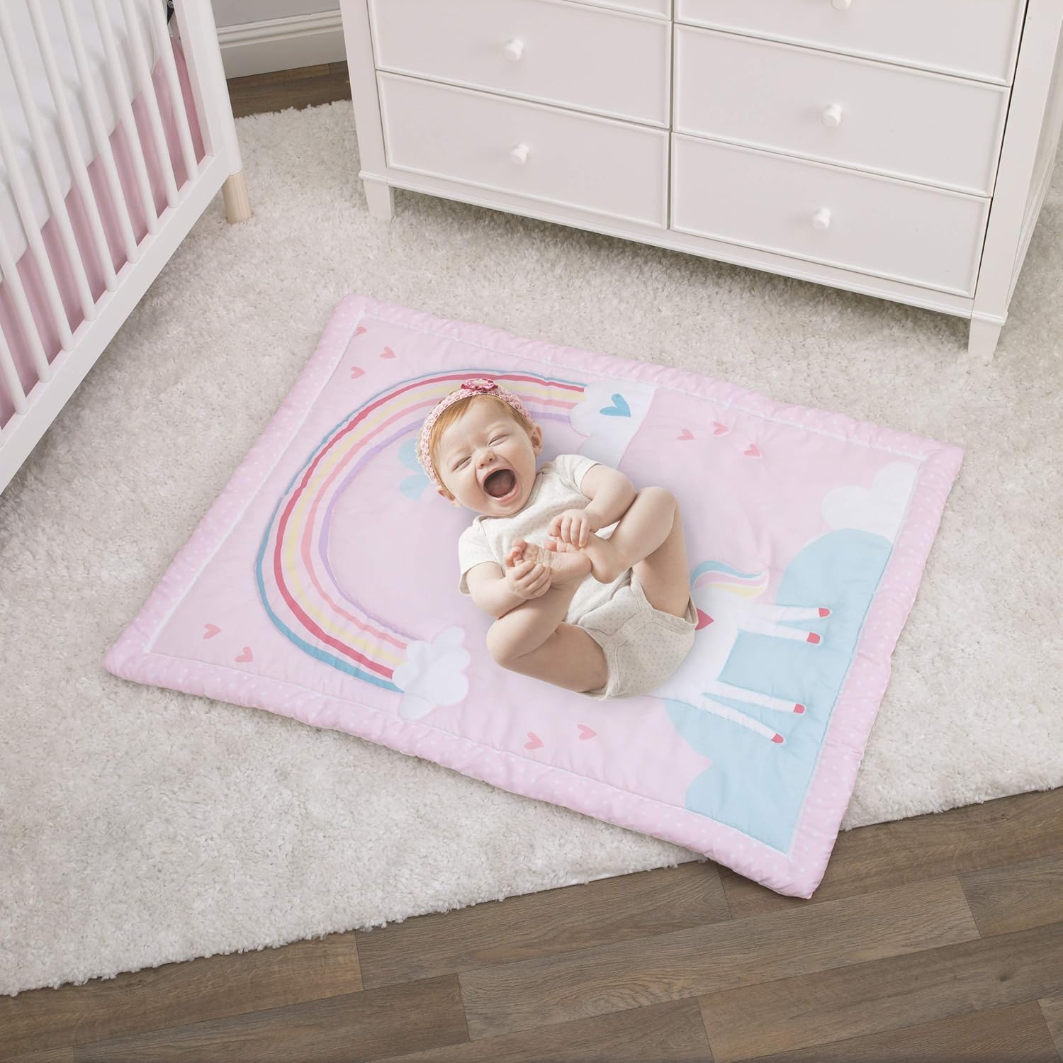 unicorn mini crib bedding