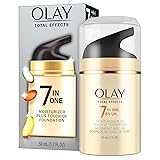 Olay CC Cream, Total Effects Moisturizer with Foundation, 7-in-1 Hydrates, Replenishes, Brightens, Evens Tone, Minimizes Look of Pores, Firms, Smooth- Sheer Coverage, Anti-Aging, 1.7 oz