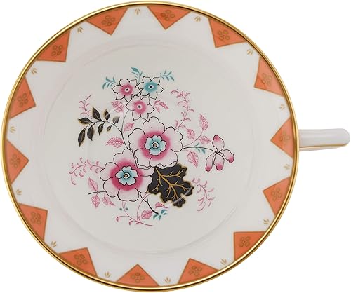 Miniatura 5 de Wedgwood Wonderlust Peony Diamond - Juego de taza de té y platillo