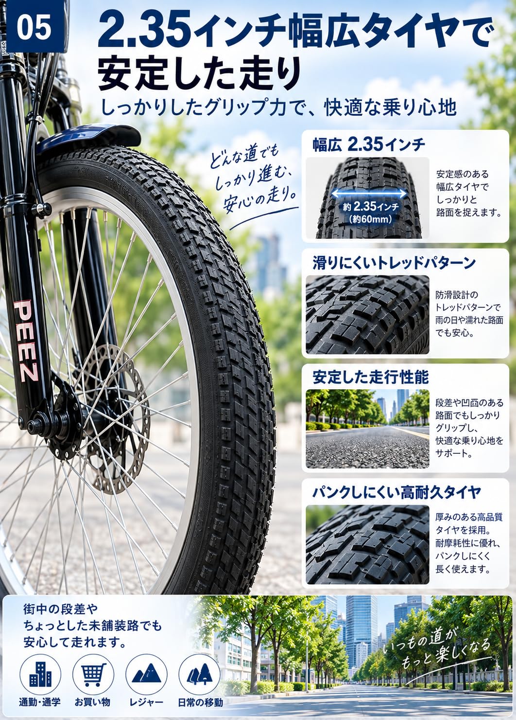 Amazon.co.jp: PEEZ 電動アシスト自転車 26インチ 48V 8Ah 350W シマノ