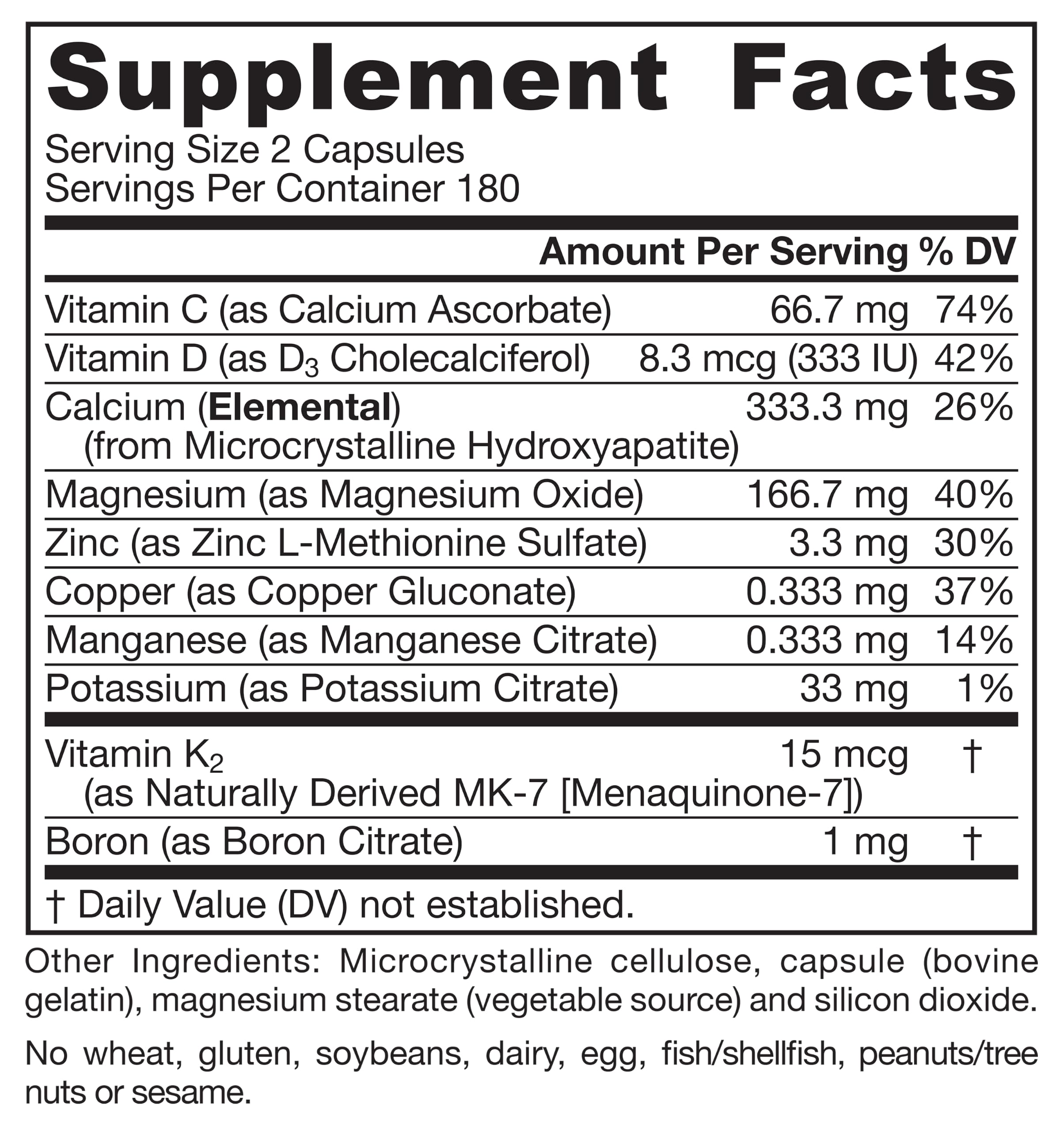 Jarrow Formulas BoneUp for Bone Density - Vitamin D3 and K2, Calcium Support, 360 Capsules, Promotes Skeletal Nutrition, Up to 60 Days Supply — Amazon image 8