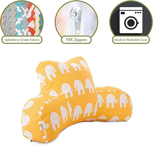 Miniatura 2 de Majestic Home Goods Ellie - Almohada de lectura, color amarillo