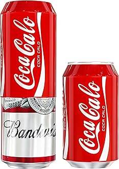 BeerSkin Skywin Silicone Can Covers that Look Like Soda - 2 Pack 12 oz (355ml), Reusable & Durable Soda Can Cover, Fun Kozies for Cans for Camping, Parties, Outdoor, Beach Accessories (Red)