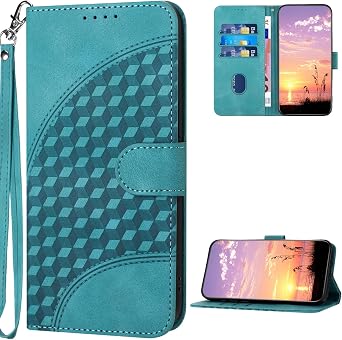 Cover Compatible with Sony Xperia 5,Compatible with Sony Xperia 2 / Xperia xz5 Magnetic Closure [PU Leather + Shell] Card Slot Flip Stand Lanyard Green