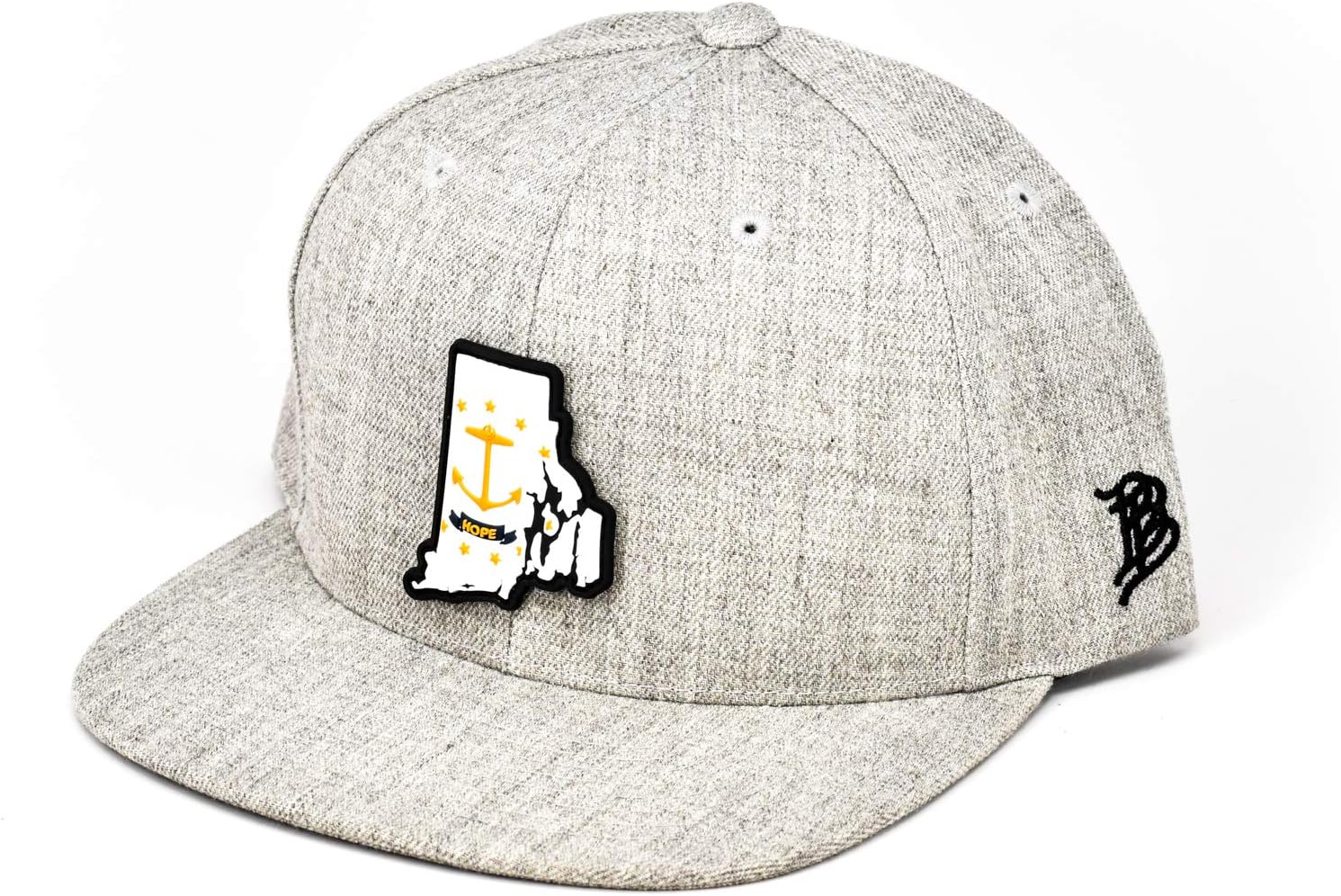 Branded Bills 'The 13 PVC' Rhode Island Patch Classic Snapback Hat - One Size Fits All
