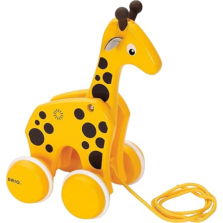 Amazon Brio ブリオ プルトイ キリン 対象年齢 1歳 引き車 引っ張るおもちゃ 木製 知育玩具 300 手押し車 プルトイ おもちゃ