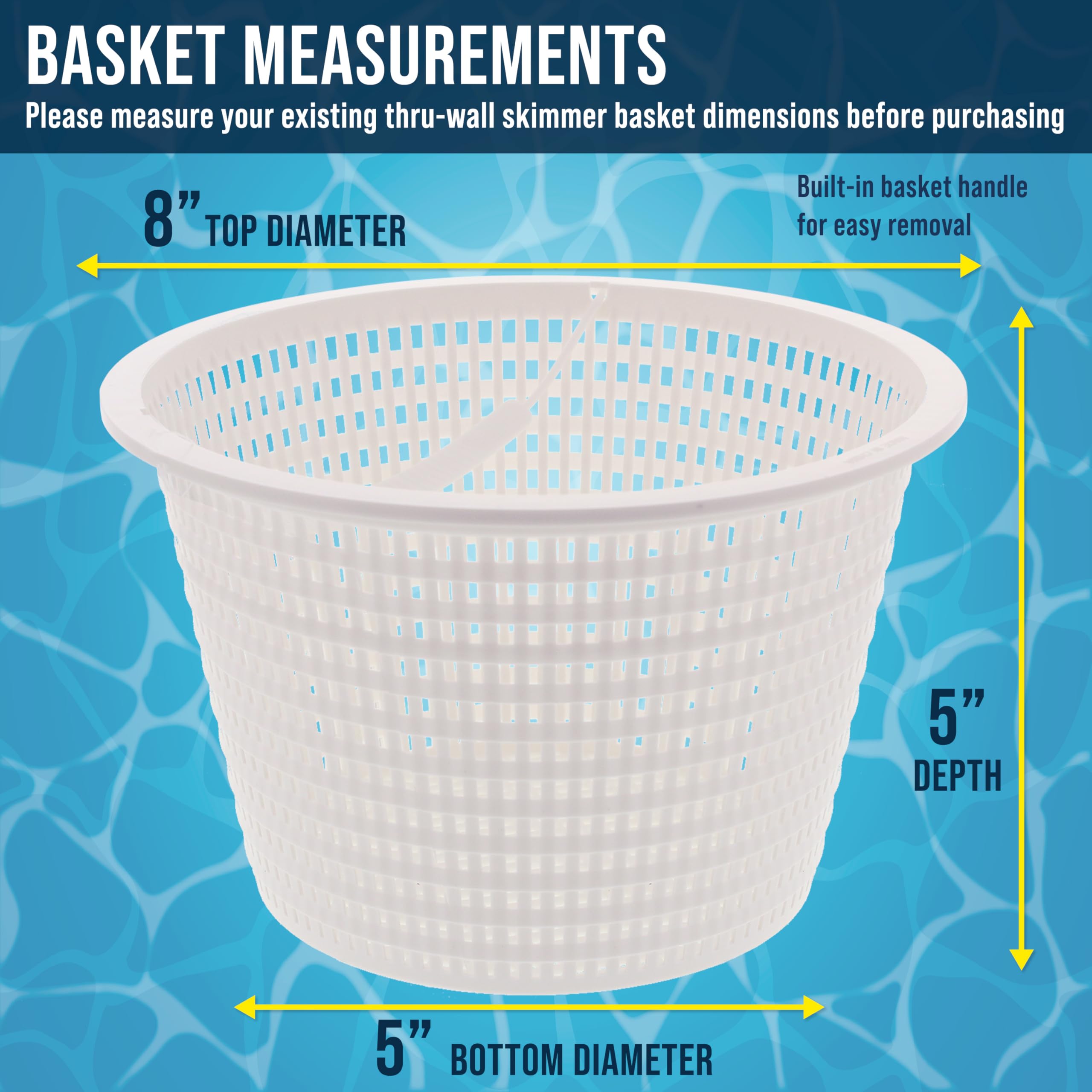 U.S. Pool Supply Cesta de Repuesto de plástico para Piscina