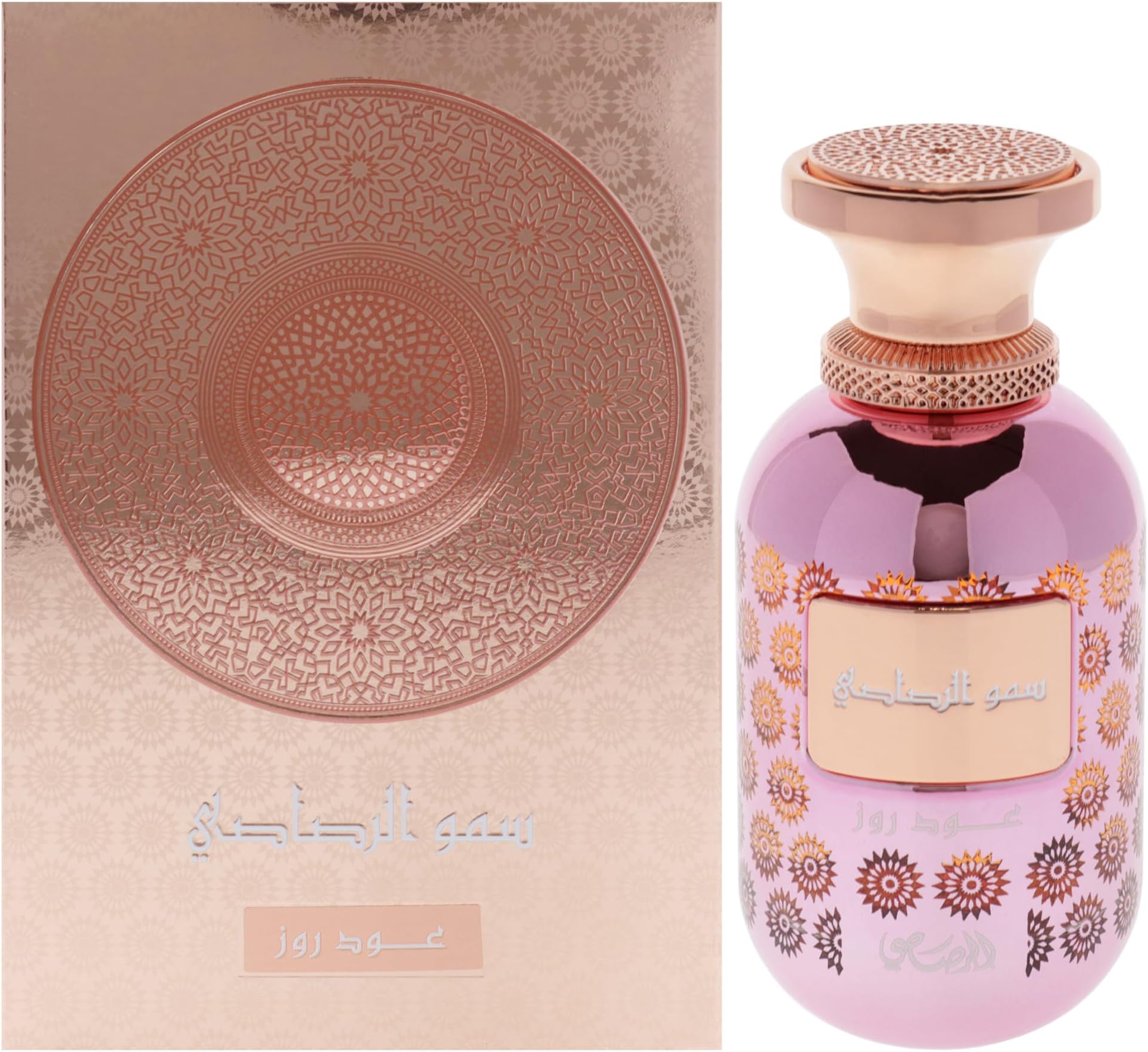 Rasasi Somow Al Oud Rose - Eau de Parfum 100ML (3.4 OZ) - Premium Arabian Perfume For Women, A Remarkable Women Perfume Long-Lasting Fragrance With Lasting Essence, A Memorable Gift For Women