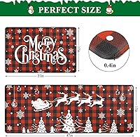 Vista 39 de Bsmathom Anti Fatigue Kitchen Rug Set of 2, Cushioned Non Slip Kitchen Rugs and Mats, Pumpkin Kitchen Mats for Floor Set, Waterproof Runner Rug