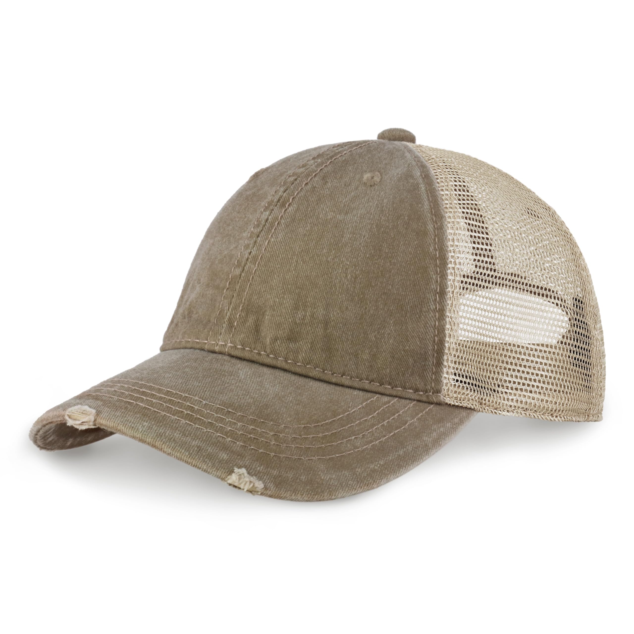 ChoKoLids Vintage Distressed Trucker Hat Adjustable Back Unisex Headwear