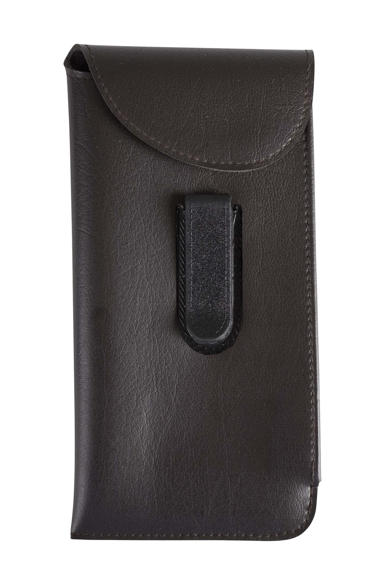 Mens Black Slip-in Eyeglass Case With Clip And Belt Loop, Fits Safety Glasses