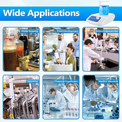 Miniatura 6 de eLabpal Agitador magnético con barra de agitación, mezclador magnético Capacidad máxima de agitación 101.4 fl oz (sin calentamiento)