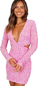 Amazon.com: Petal & Pup Kelly Long Sleeve Sequin Mini Dress - Berry XS :  Clothing, Shoes & Jewelry