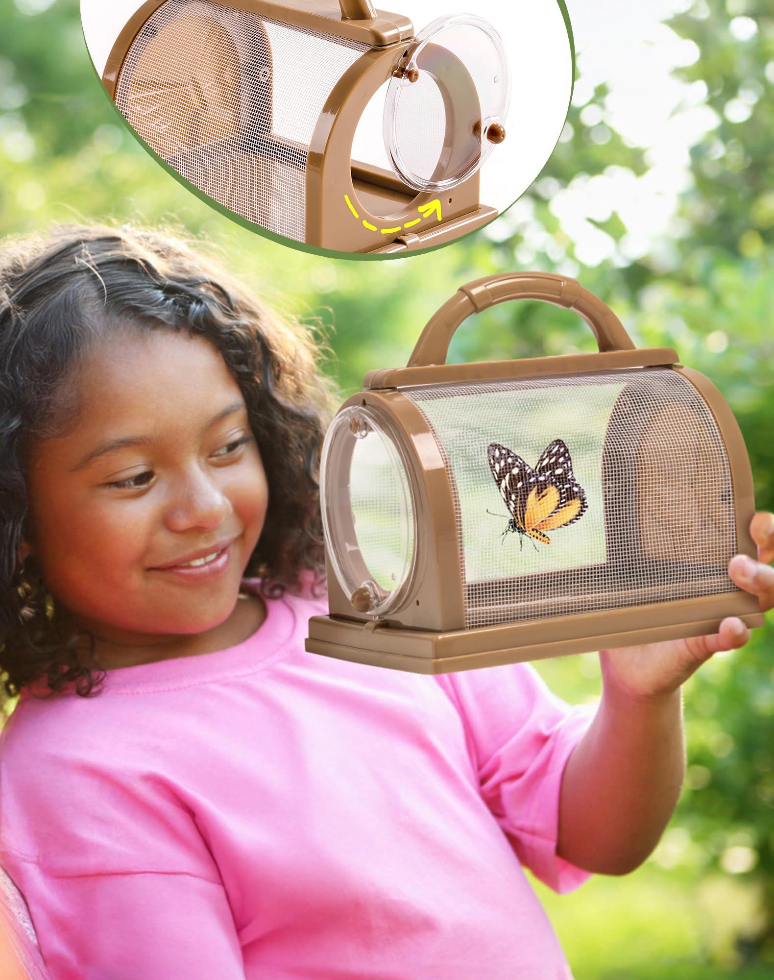 ROBOTIME Explorer Kit & Bug Catcher Kit, 12-in-1 Outdoor Adventure Set, Bug Collection with Kids Binoculars, Butterfly Net - Image 3