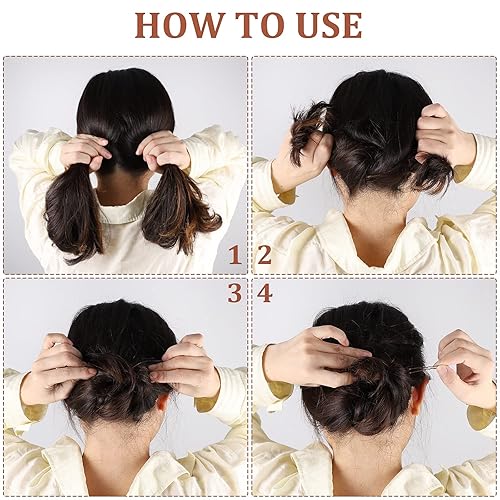 Miniatura 4 de 200 horquillas de pelo de 2.4 y 2 pulgadas para moños, bollos de pelo, alfileres de pelo con caja de almacenamiento para mujeres y niñas y