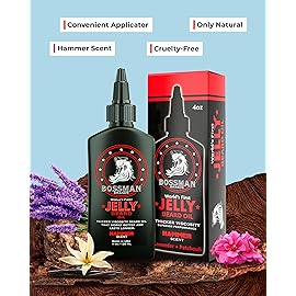 Bossman Jelly Beard Oil for Men (4 oz, Hammer Scent) - Softens, Moisturizes & Conditions with Natural Ingredients