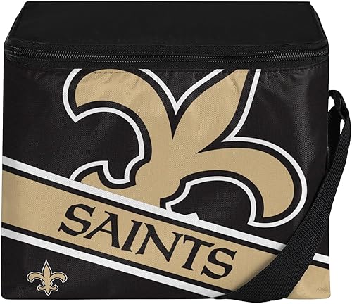 Miniatura 7 de FOCO NFL Unisex-Adult NFL Team Big Logo Stripe 6 Pack Coolers