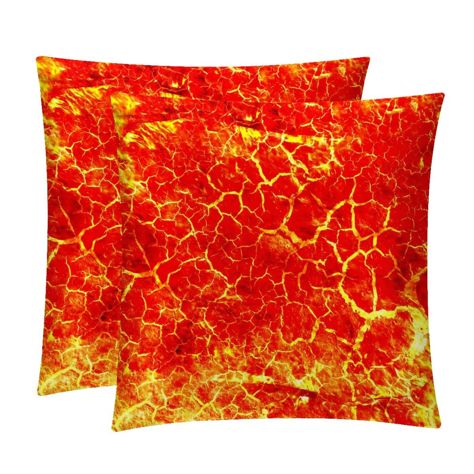TDGKPZ Throw Pillow Cases 2 Pack Pillowcases Zipper Cushion Covers For Bedroom Living Room 50x50cm