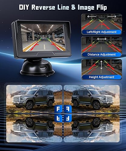 Miniatura 6 de Cámara de coche de bebé para asiento trasero HD con visión nocturna, ángulo de visión ajustable, fácil instalación, cámara giratoria de 360,