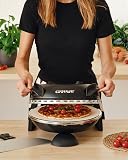 G3 Ferrari G10006 - Piedra refractaria única, Pizza Express Delizia, Horno Pizza, 1200W, 400°C, Negro - 2