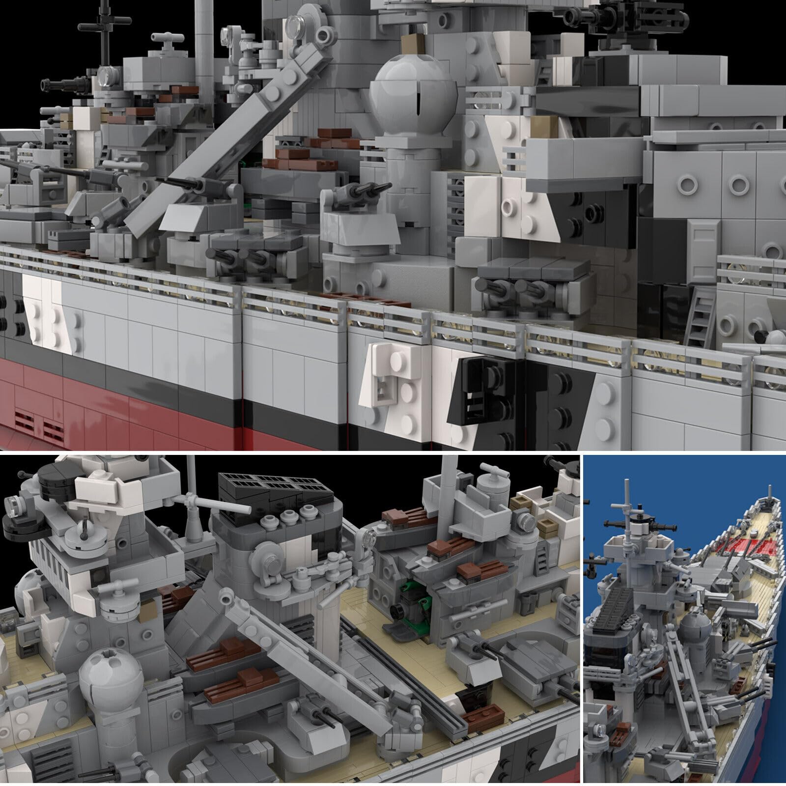 ZITIANYOUBUILD Fighter Ship Model 1498 pièces avec Stand pour les 14