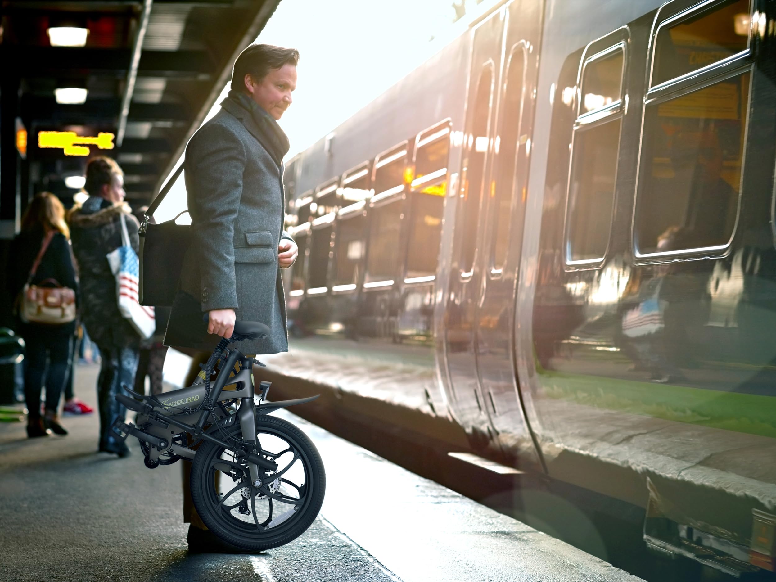 E-Folding Race Bike F11 Pro MagPuma - 20 Zoll Klapprad mit Transporttasche, IF Design Award ausgezeichnet. ultraleichter Magnesiumrahmen nur 19 kg, inkl. Rückspiegel, StVZO-Zulassung