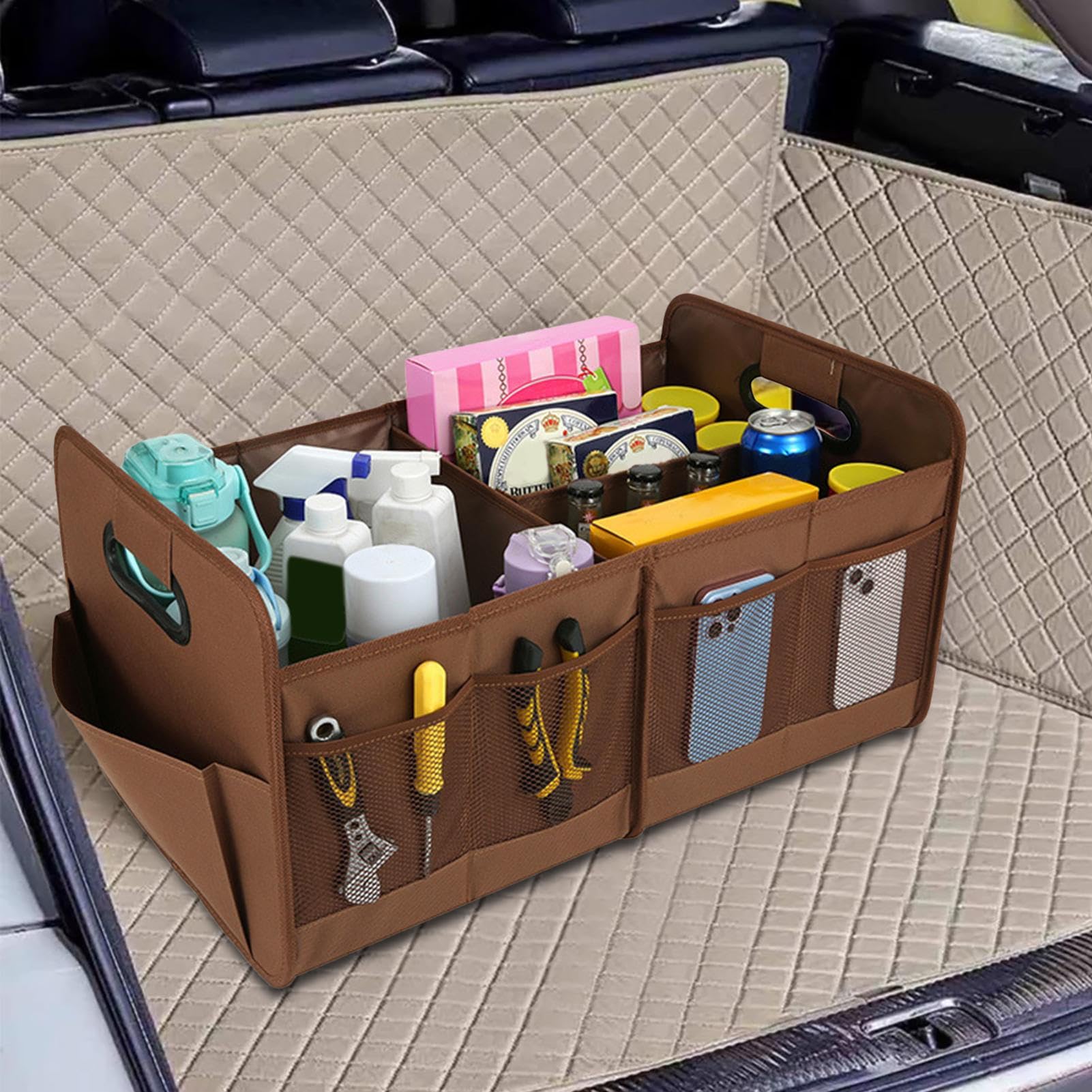 Organizador De Maletero De Coche Cesta Resistente de Oxford Plegable para